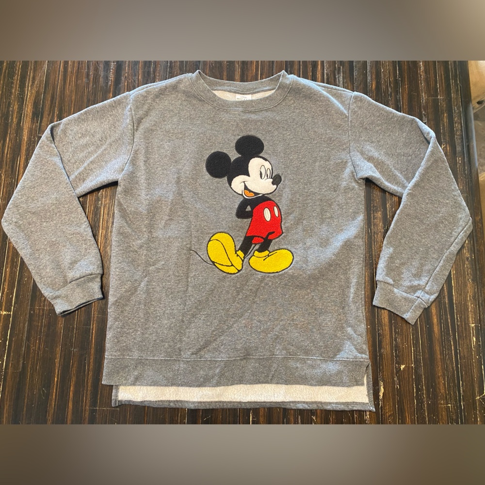 Disney Gray Mickey Mouse Long Sleeve